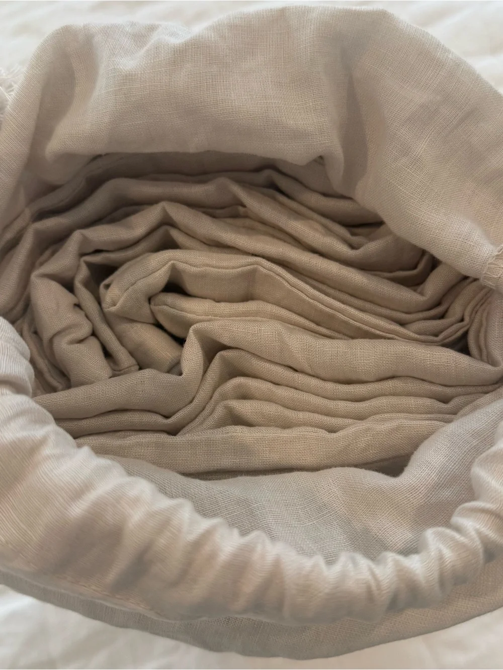 New Quince European Linen Duvet Cover Set Full/Queen MSRP $194 Sand